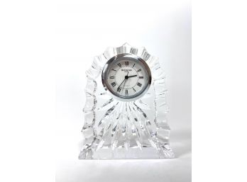 Waterford Crystal Mantel Clock & Original Box