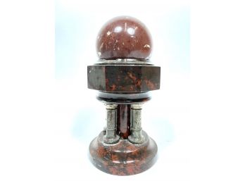 Solid Marble Sphere & Pillar Base