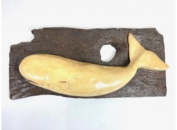 Ceramic Whale Artwork Wall Hanging