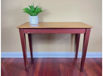 Rustic Country Pine Console Table