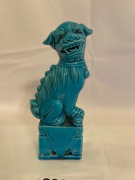 Turquoise Foo Dog Sculpture