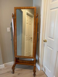 Beautiful Antique Mirror On Casters
