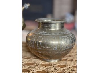 Brass Tea Jug And Vase From Pakistan