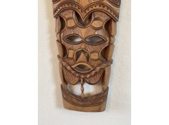 Wood Mask Approximately 28 Inches