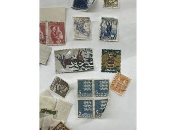 Large Lot Of Denmark Stamps