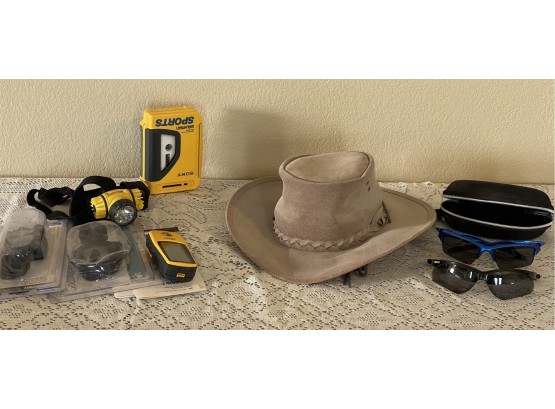 Australian Hat, Glasses And Other Items