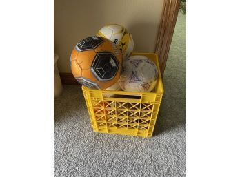 Crate Of Sports Balls