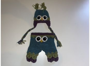 Crocheted Owl Hat And Pants