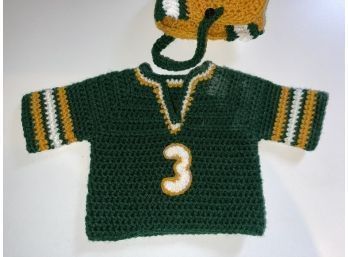 Crocheted Infant Football Set