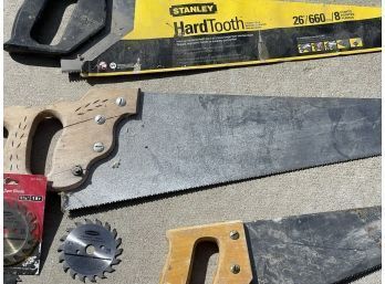 Lot Of Saws And Blades