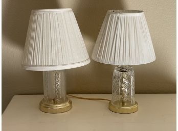 Glass Base Table Lamps