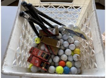 Crate Of Golfballs