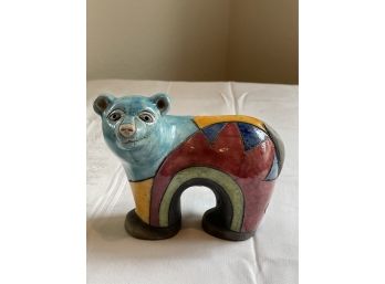 Raku Pottery Bear Made In South Africa