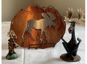 Lot Of Moose Decorations
