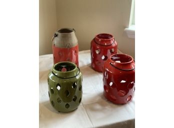 Pottery Lamps Set