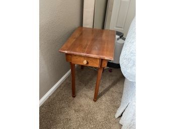 Tapered Wood Side Table