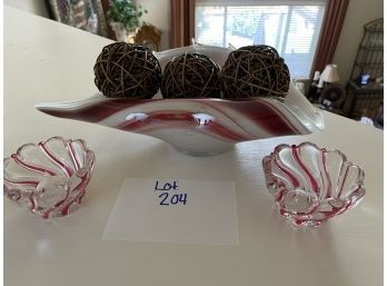 Decorative Bowl And Candle Holder