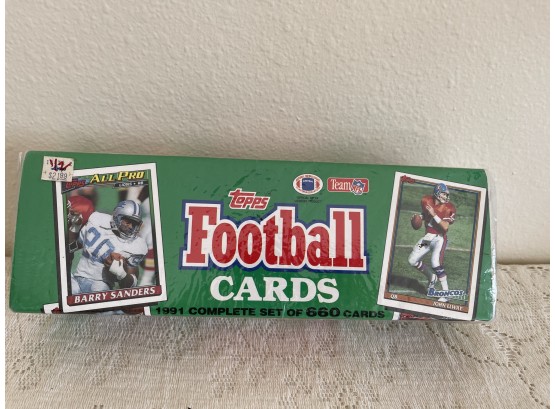 Tops 1991 Tall Unopened Football Cards