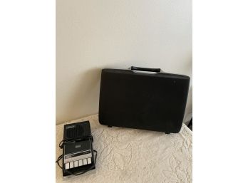 Briefcase And Vintage Cassette Player