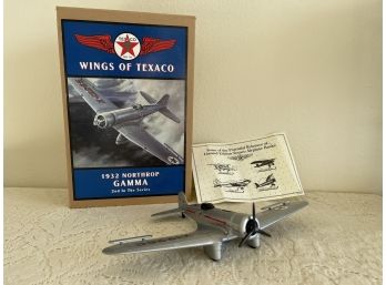 Wings Of Texaco 1932 Northrop Gumna Coin Bank