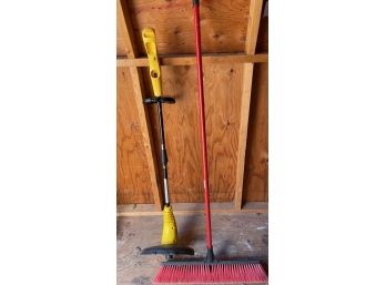 Heavy Duty Broom And Weed Trimmer