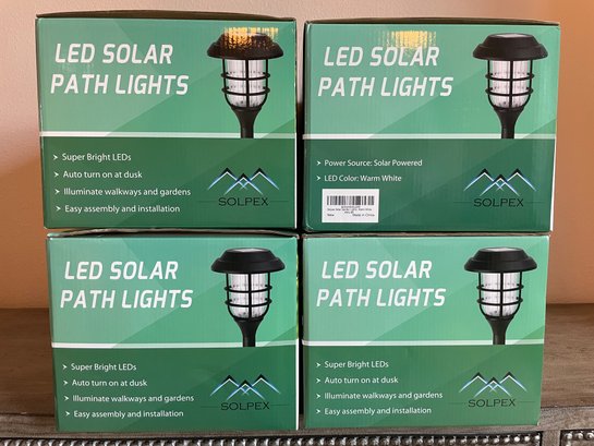 Lot Of New LED Solar Path Lights
