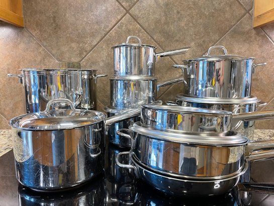 Large Set Of William Sonoma Grand Cuisine Cookware #12347