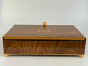 Vintage Wooden Inlay Jewelry Box