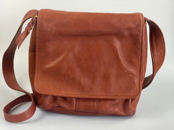 Brown Leather Sven Design Terestra Shoulder Bag