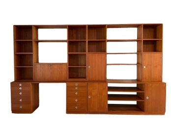 Vintage Modular Finn Juhl Teak Bookcase/room Divider