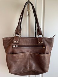 Brown Giani Bernini Leather Hand Bag