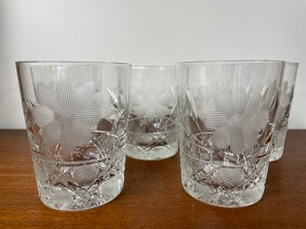 Set Of Antique/vintage Drinking Glasses