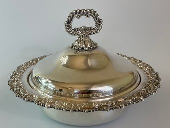 Vintage Silver Dish With Lid