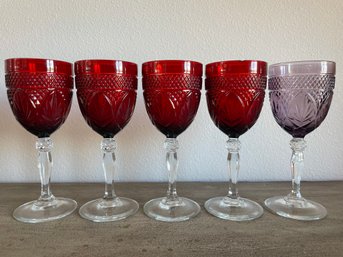 Set Of Crystal D'Arques Luminarc Wine Glasses