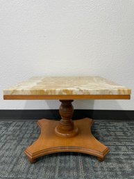 Vintage Mid Century Marble Top Side Table