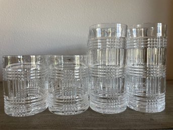 Set Of Ralph Lauren 'hudson Plaid' Glassware