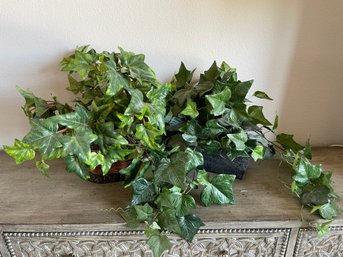 Lot Of 2 Artificial Ivy Plants