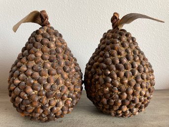 Pair Of Over Size Pear Decor