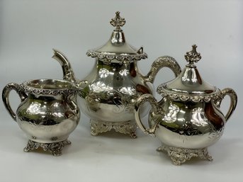 Antique Victorian Silver Tea Service