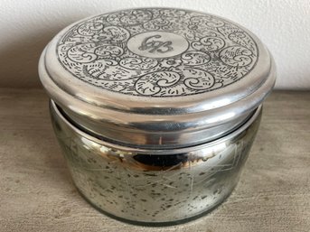 Anthropolgie Mercury Glass Jar