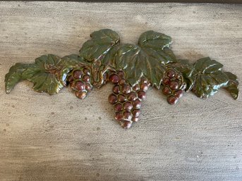 Cast Iron Grape Vine Plaque