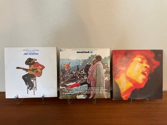 Lot Of Woodstock & Jimi Hendrix Vinyl LPs