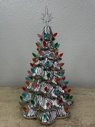 Pre-lit Ceramic Christmas Tree