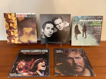 Lot Of Simon & Garfunkel, Van Morrison, CCR, And More Vinyl Lps