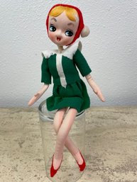 Vintage 1960s Big Eye Poseable Doll