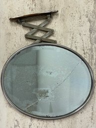 Antique Extendable Shaving Mirror