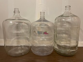 Lot Of Glass & Plastic Carboys