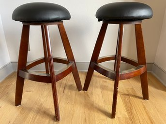 Pair Of Swivel Counter Stools