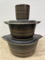 Set Of Vintage 'Terra' Pyrex Dishes