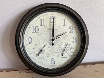 Bulova Wall Clock/theromometer/hygrometer